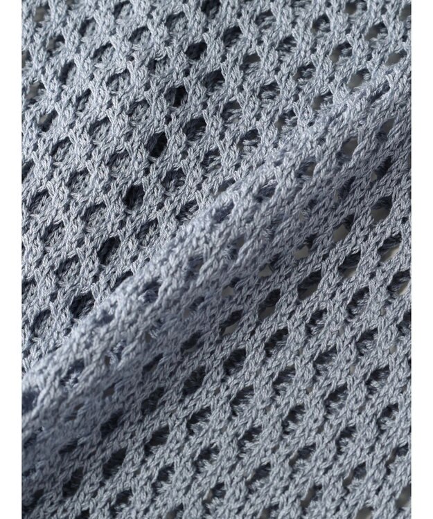 CRAFT STANDARD BOUTIQUE 配色メッシュニットビスチェ Grayish Blue