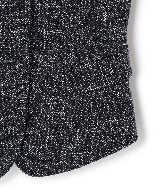 BEIGE， TRIPHANE / バックニットツイードビスチェ Navy Mix