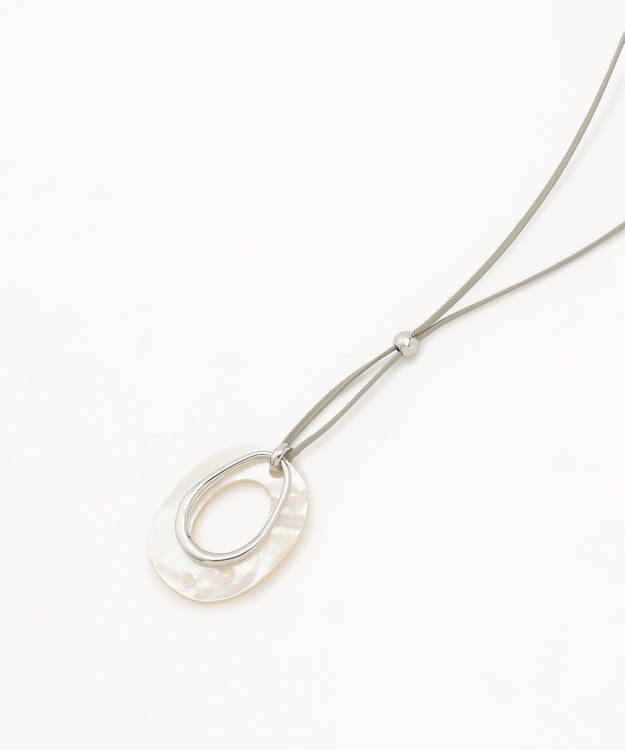 J.PRESS LADIES シェル ネックレス ホワイト系