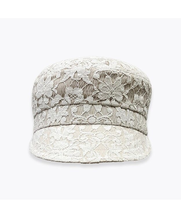 林八百吉商店 un chapeau  レースキャスケット ホワイト