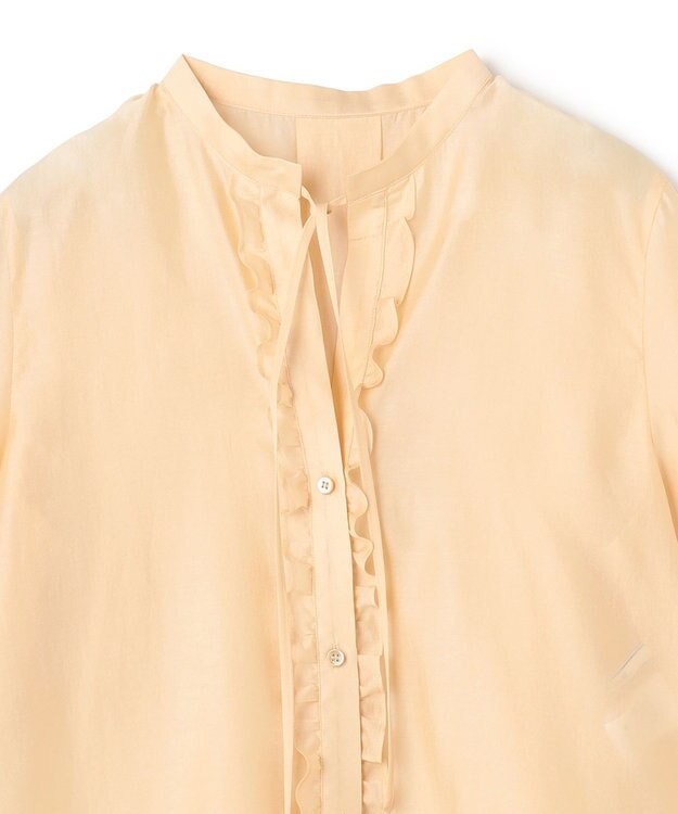 BEIGE， AMARYLLIS / フリルリボン ブラウス Peach