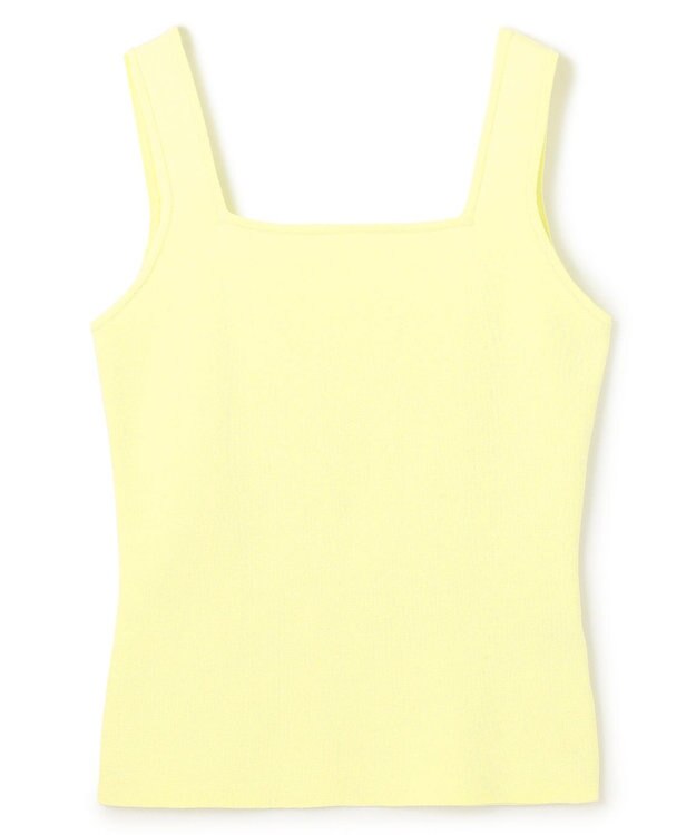 uncrave リネンニット スクエアタンクトップ イエロー