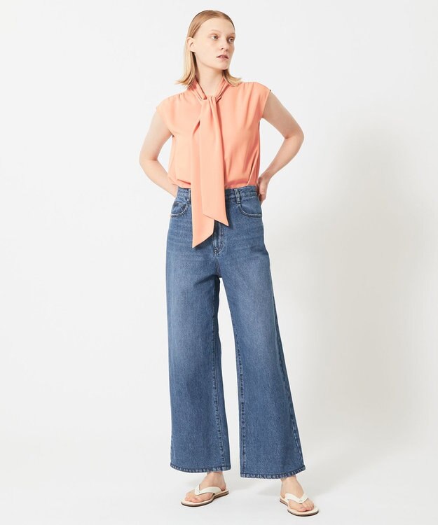 BEIGE， 【WEB＆一部店舗限定】ZEKOLVA / ボウタイブラウス Coral