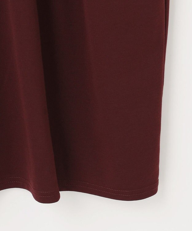 ANY L 【洗濯機可】ライトポンチコクーンワンピース ワイン