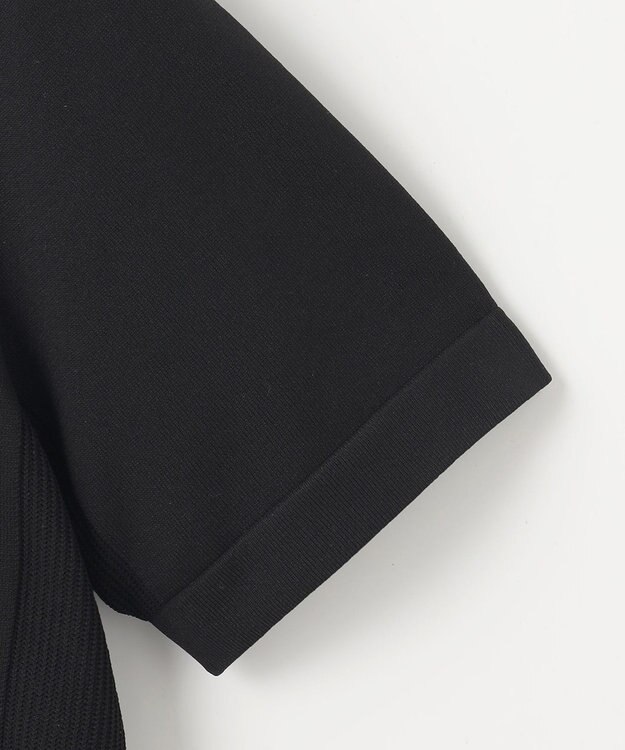 23区GOLF 【MEN】通気性抜群でムレにくい ニットポロシャツ ブラック系