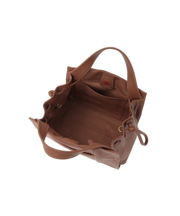 genten ソーロフィーネ 2WAYボストンバッグ キャメル