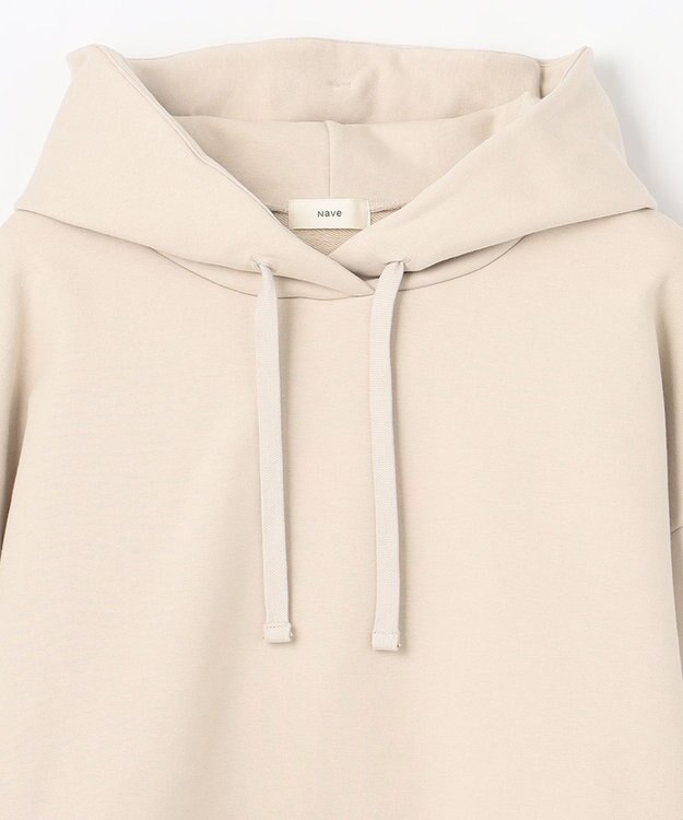 NAVE 【Nave  洗える】裏毛 クロップドパーカー アイボリー系