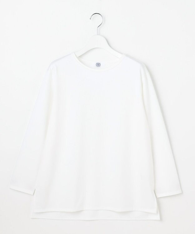 J.PRESS LADIES L レイヤードジャージー Tシャツ カットソー ホワイト系