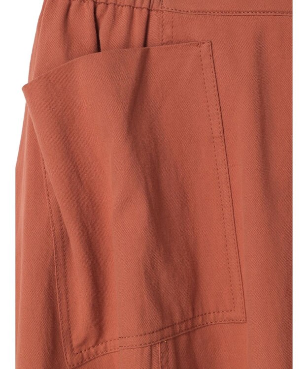 Green Parks ■ＥＳＣＡＲ　サイドポケットギャザースカート Orange