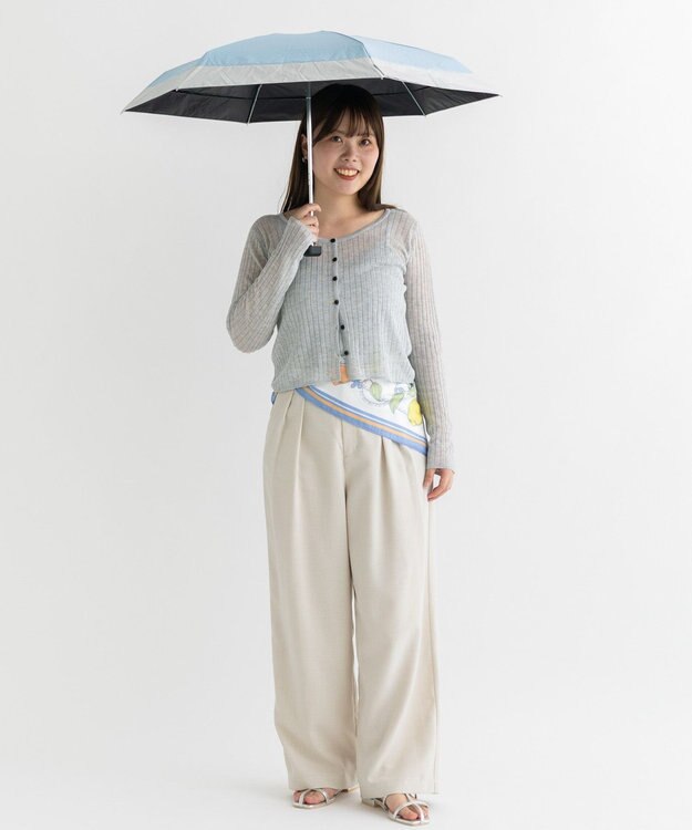 earth music&ecology 【予約】earth×Wpc.コンパクト日傘 Blue