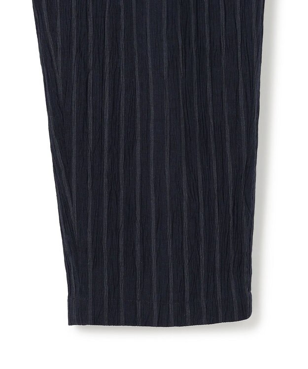 JOSEPH HOMME 【新素材】エアリッジストレッチ ドロスト付タック入りテーパードパンツ / PEGG TUCK ネイビー系1