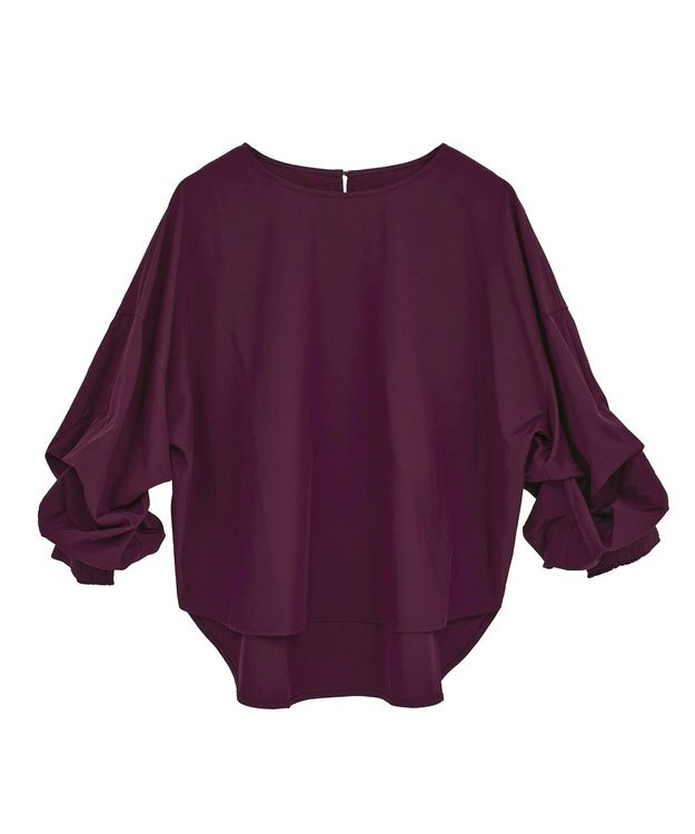 YECCA VECCA 2wayボリューム袖ブラウス Bordeaux