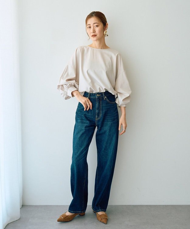 YECCA VECCA 2wayボリューム袖ブラウス Light Beige