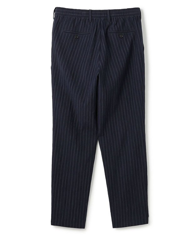 JOSEPH HOMME 【新素材】エアリッジストレッチ ドロスト付タック入りテーパードパンツ / PEGG TUCK ネイビー系1