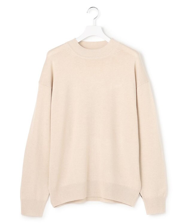J.PRESS YORK STREET 【UNISEX】ハイゲージクルーネック ニット アイボリー系
