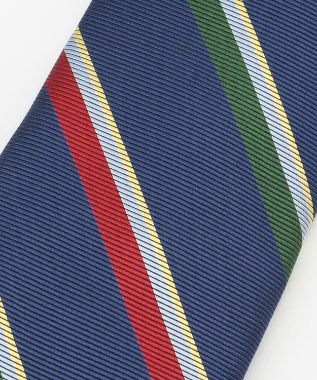 J.PRESS MEN シルクツイルストライプ ネクタイ ダルブルー系2
