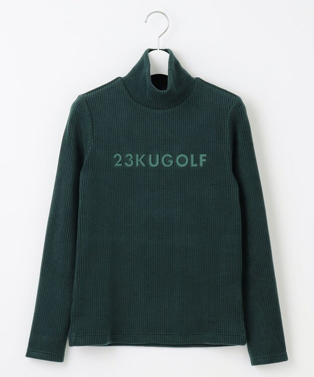23区GOLF カラー豊富！【WOMEN】【吸湿発熱】グランサーモ モックネック カットソー ダークグリーン系