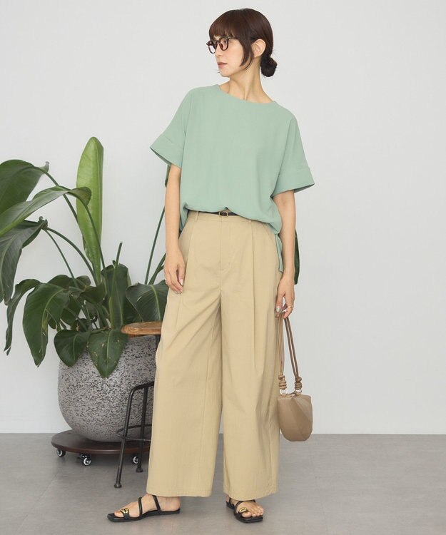 AMERICAN HOLIC 【予約】【WEB限定】イージーケア+接触冷感バックタック半袖プルオーバー Mint