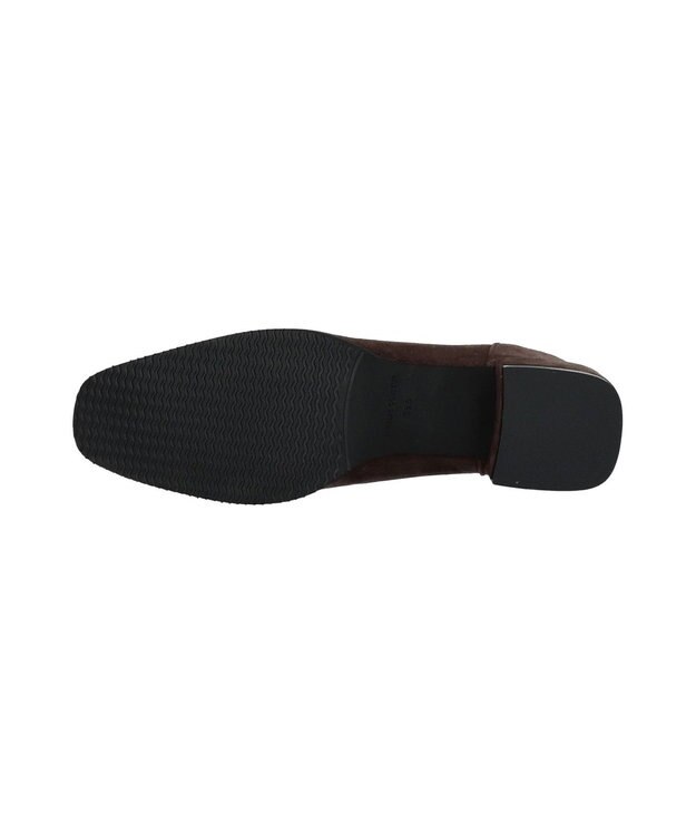 Bridget Birkin 【PARADIS COULEUR】スクエアトウバックジップストレッチブーツ ダークブラウンスウェード