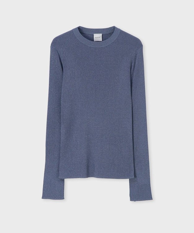 Paul Smith クラシック リブ ラメ ニット グレイッシュブルー