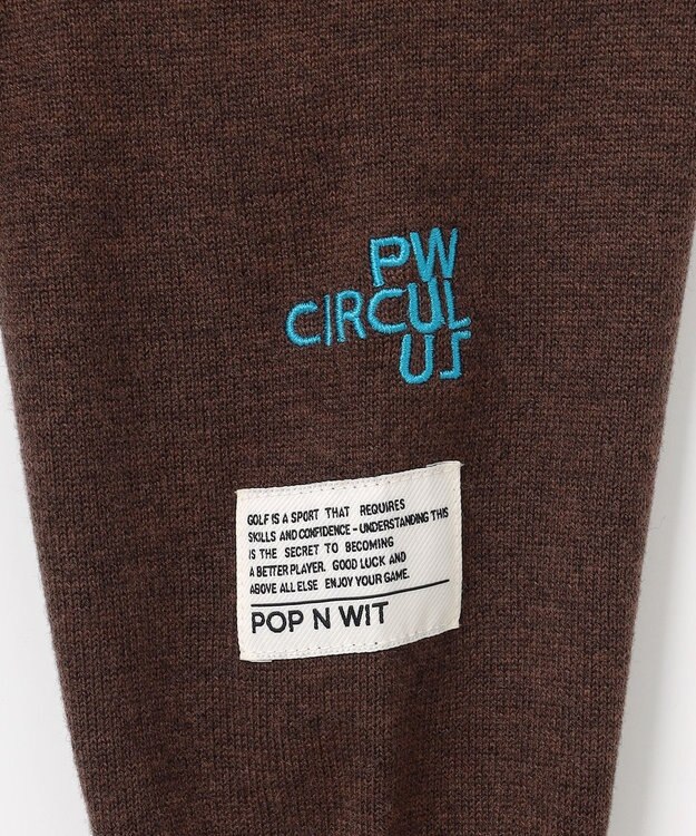PW CIRCULUS 【MEN】Spark cat クルーネックニット ゴルフ ダークブラウン系