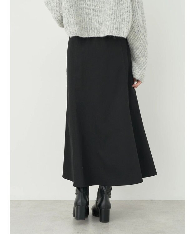 earth music&ecology フロントボタンスカート Black