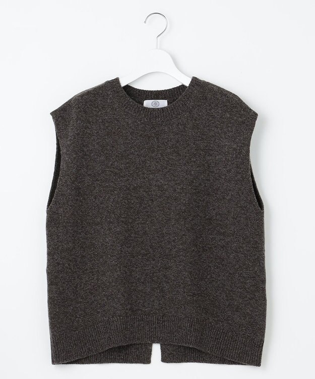 J.PRESS LADIES 【洗える】AZALEA ニット ベスト グレー系