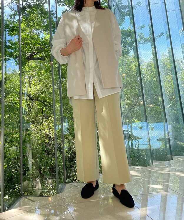 UNFILO L イージーパンツ ストレート ライトイエロー系