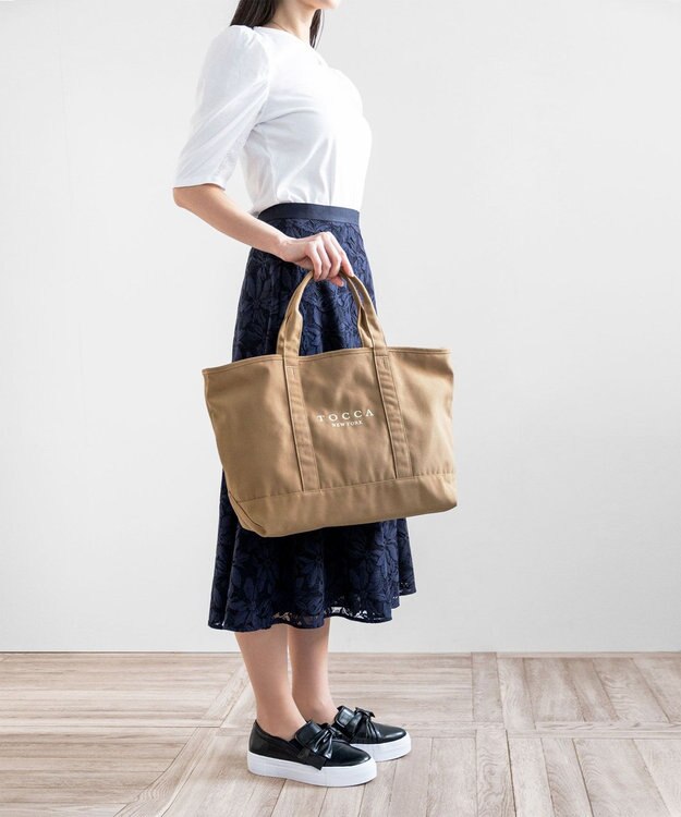 TOCCA 【WEB&一部店舗限定】SANA TOTE L トートバッグ L ベージュ系