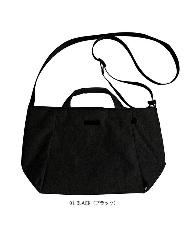 ROOTOTE 1038【超軽量撥水素材】SN.ベビールー2way.ライトウォーターリペレント-G 01：ブラック