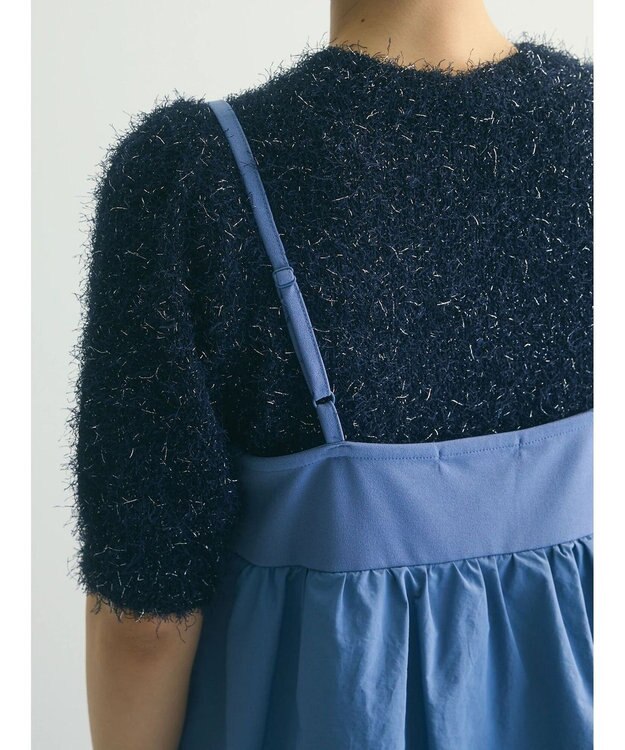 Green Parks armonia.ペプラムキャミワンピース Gray