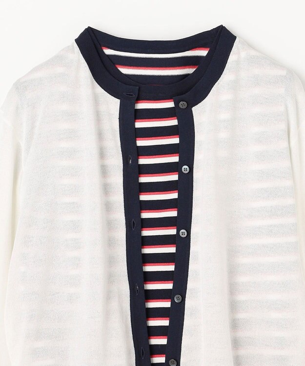 ANY ツインニットセット（ノースリーブニット＋カーディガン） エクリュ