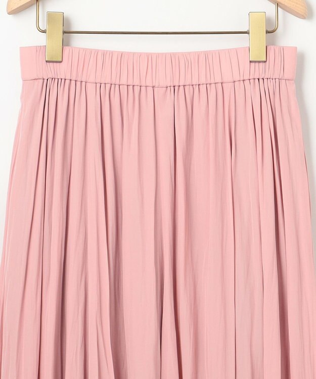 組曲 S 【WEB限定】ギャザーライトデシン スカート ピンク系