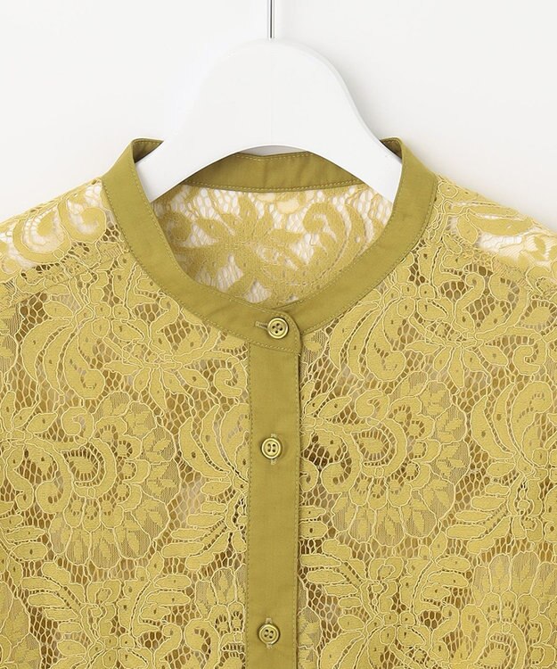 Feroux ヴィンテージレース ブラウス イエロー系