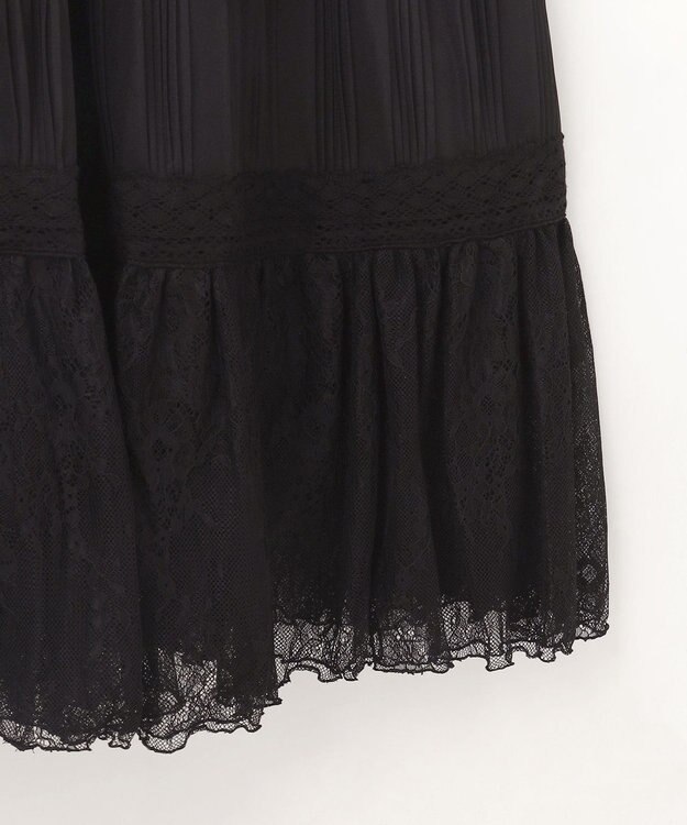 GRACE CONTINENTAL レースコンビキャミソールワンピース ブラック