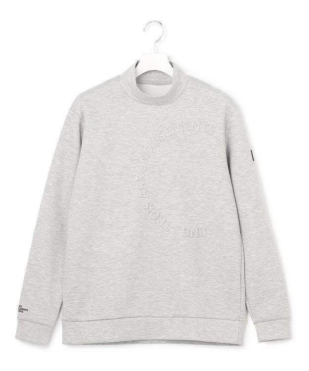 23区GOLF 【MEN】エンボスロゴダンボールモックネック ライトグレー系