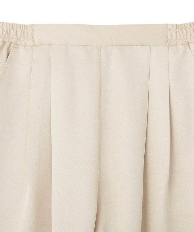 AMERICAN HOLIC 【イージーケア】サテンカーブパンツ Light Beige