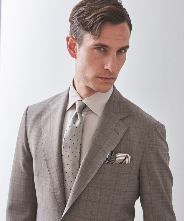 GOTAIRIKU 【日本製】シルク100% ポケットチーフ_25年春夏限定色 グレー系8