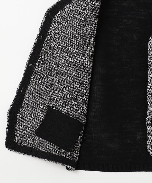 JOSEPH ABBOUD 【キングサイズ・清涼感/軽い/洗える】 スラブギマニットベスト ブラック系