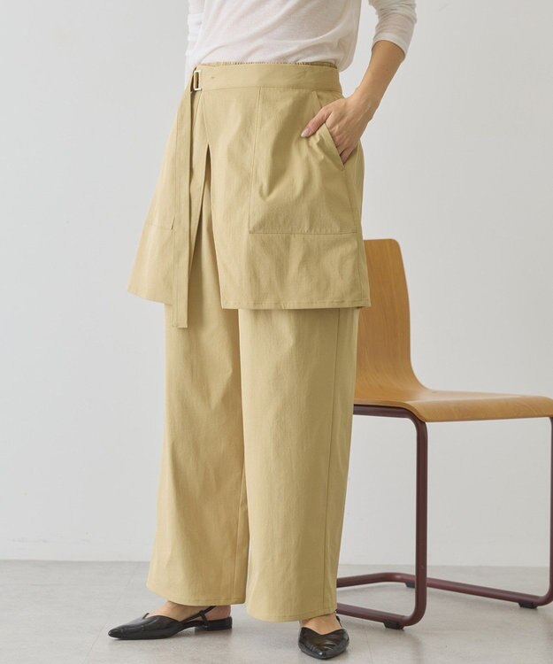 AMERICAN HOLIC 【2点セット】レイヤードパンツ Beige