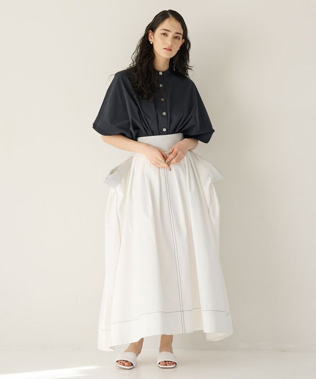 #Newans ドロップスクエアスカート ホワイト