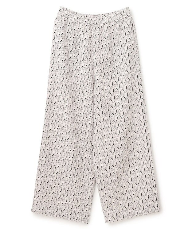 UNFILO プリントイージーパンツ エクリュ