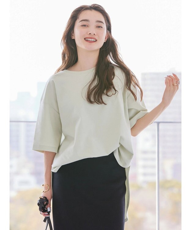 AMERICAN HOLIC 抗菌防臭　Ｄａｉｌｙ！　裾ラウンドカットチュニック Mint