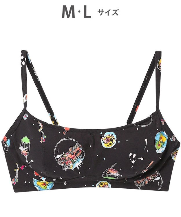 tsumori chisato SLEEP ツモリチサト ノンワイヤーブラ フルカップブラ 綿混(身生地) レディース UBX540 /ワコール ブラック