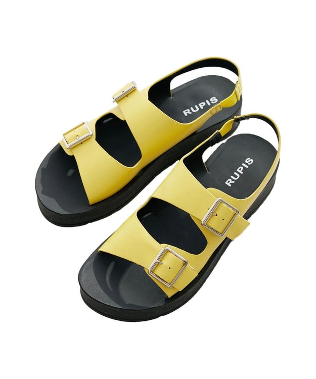 Green Parks ＲＵＰＩＳ．インジェクションＷベルトサンダル Yellow