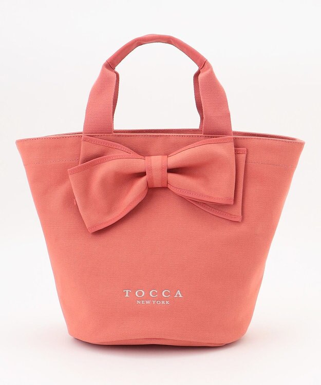 TOCCA RIBBON KNOT CANVASTOTE キャンバストート ピンク系