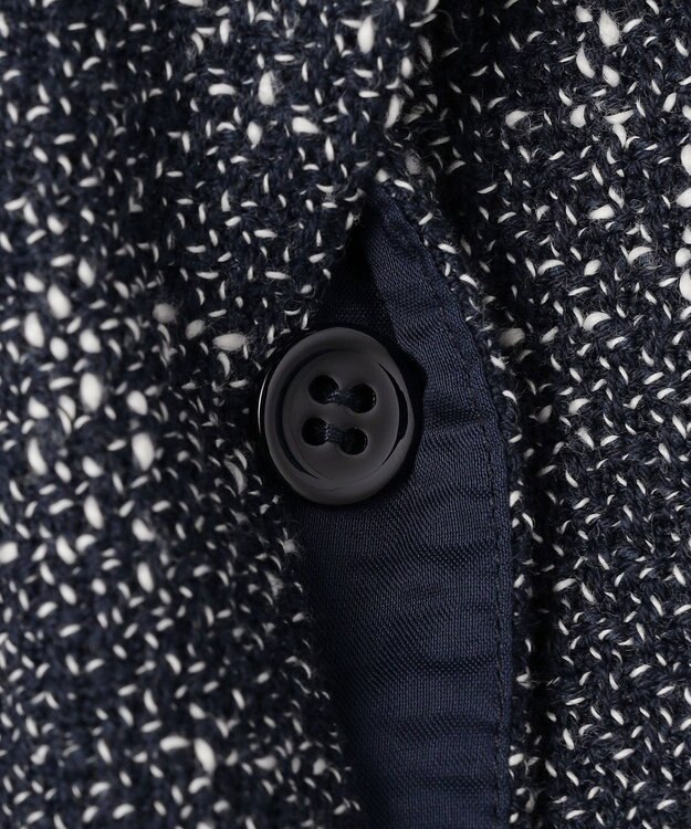 BEIGE， TRIPHANE / バックニットツイードビスチェ Navy Mix