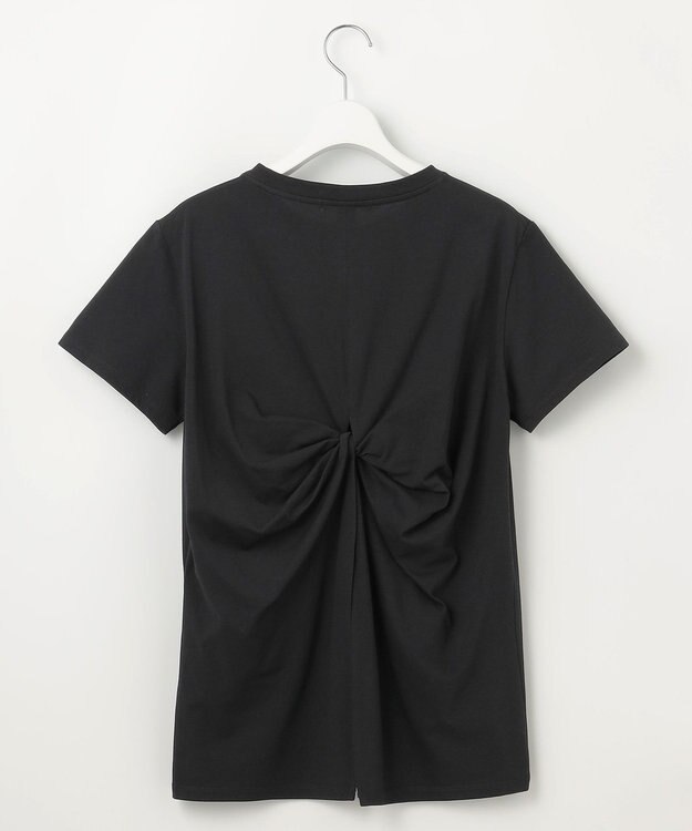 23区 【SLOW/一部店舗限定】MVSコットン バックデザイン Tシャツ ブラック系