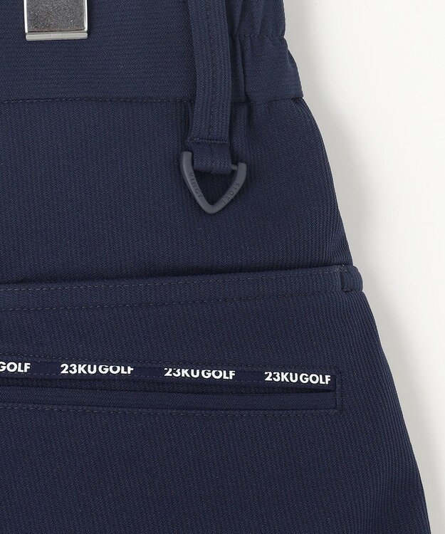 23区GOLF 【MEN】「TEXBRID」軽量ストレッチハーフパンツ ネイビー系
