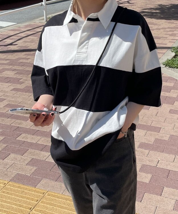 WEGO ビッグラガーシャツ ブラック